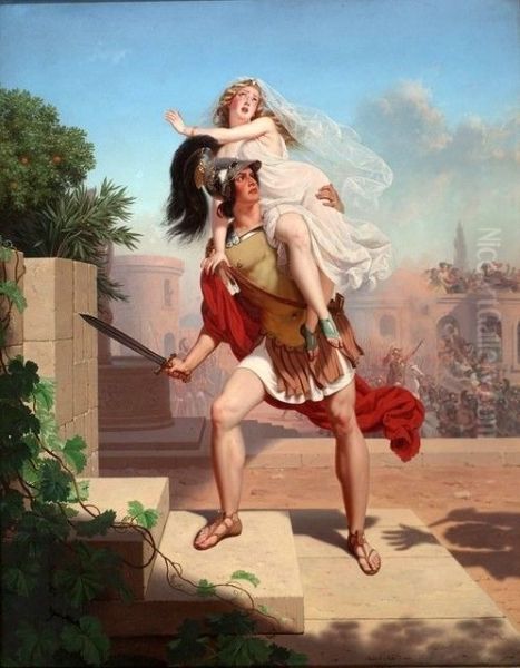 The Abduction. Oil Painting by Charles Christian Nahl