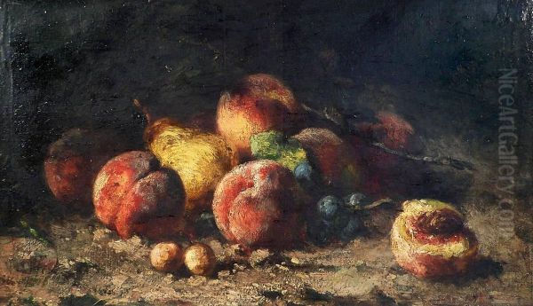 Naturemorte Aux Fruits Oil Painting by Charles Camarroque