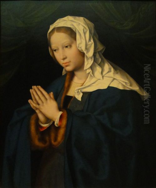 Praying Mary Oil Painting by Joos Van Cleve