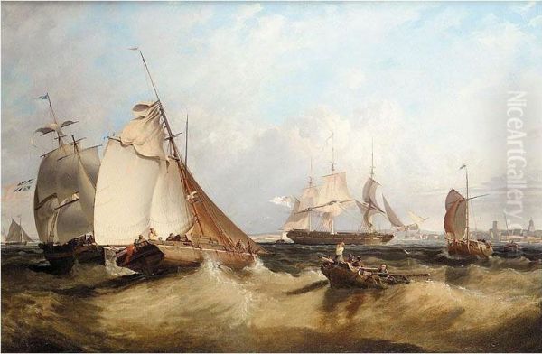 Fresh Breeze, Portsmouth Oil Painting by George Cambers