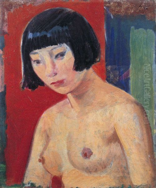 Nude Oil Painting by Fujishima Takeji