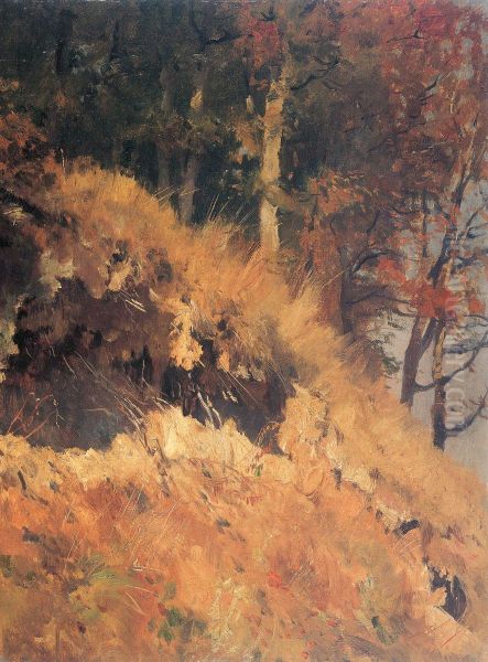 Path in the Muhltal Oil Painting by Eugen Bracht