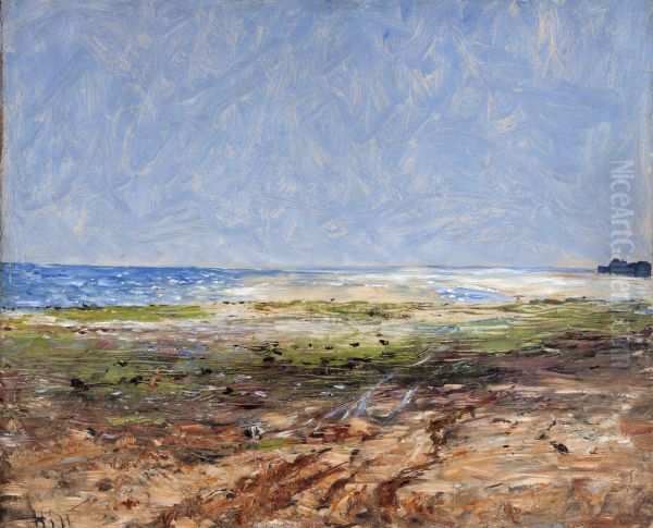 Coast Scene, Luc-sur-Mer Oil Painting by Carl Fredrik Hill