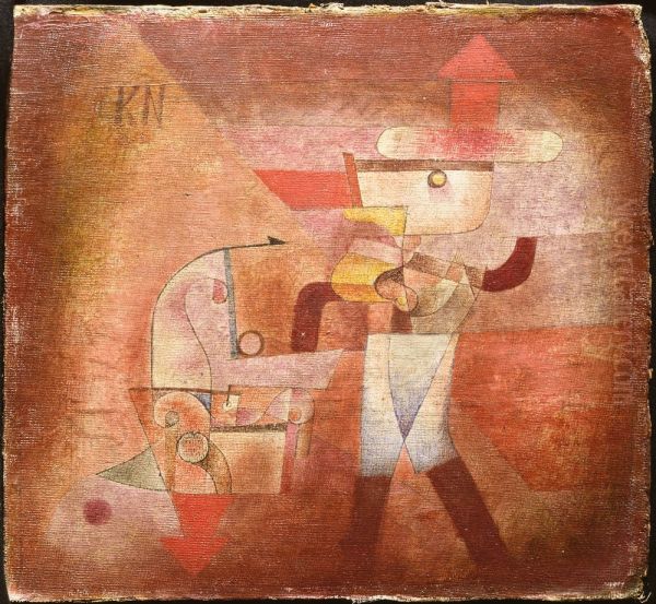 KN der Schmied Oil Painting by Paul Klee