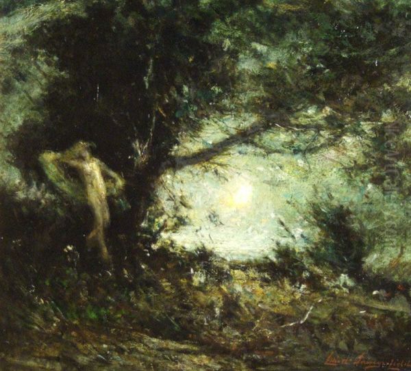 Wood Sprite Oil Painting by Elliott Daingerfield