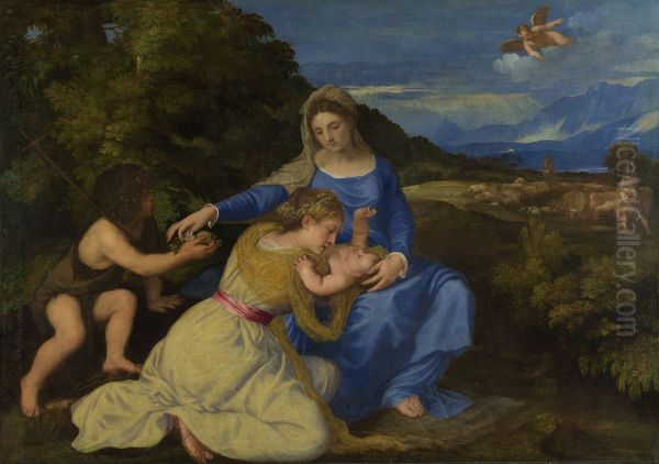 The Aldobrandini Madonna Oil Painting by Titian