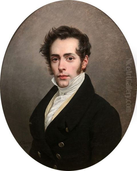 Self-portrait Oil Painting by Francois Grenier de Saint-Martin