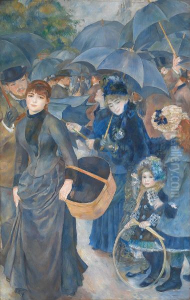 The Umbrellas Oil Painting by Pierre-Auguste Renoir