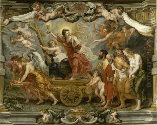 Le Triomphe de la foi catholique Oil Painting by Peter Paul Rubens