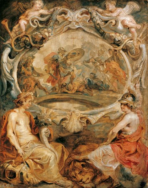 The Victory of Henry IV at Coutras Oil Painting by Peter Paul Rubens