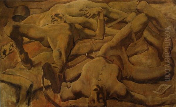 Finale Oil Painting by Albin Egger-Lienz