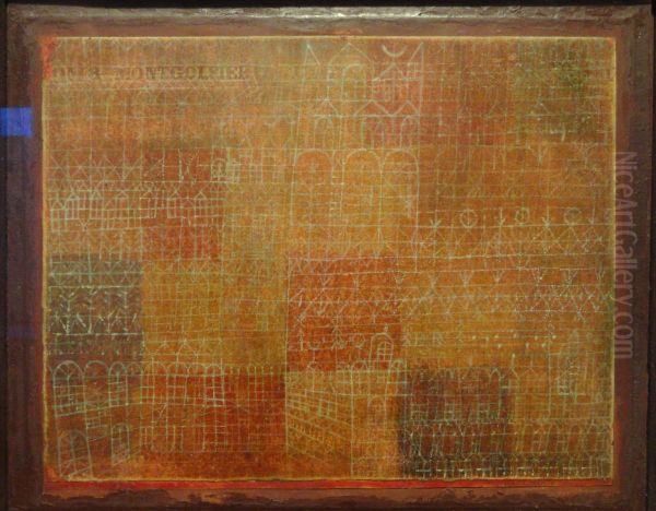 Cathedral Oil Painting by Paul Klee