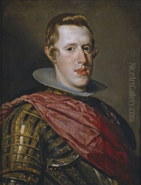 Portrait of Philip IV in Armour Oil Painting by Diego Velazquez