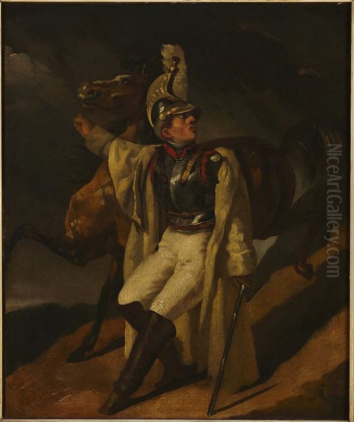 The Wounded Cuirassier Oil Painting by Theodore Gericault