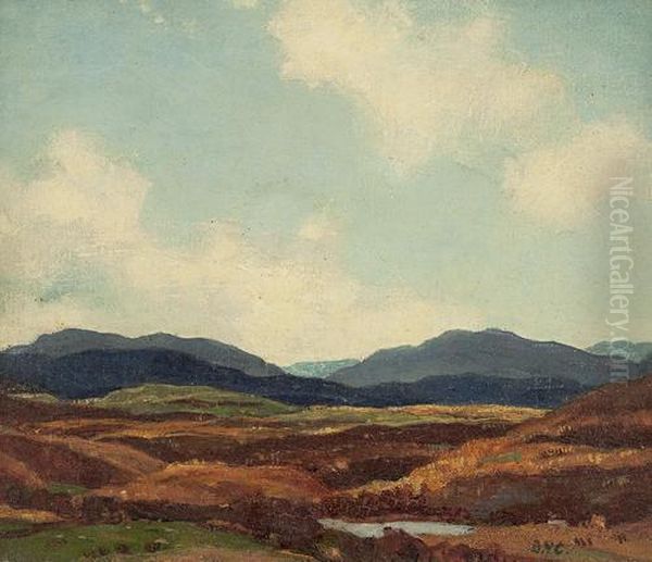 The Mountains Of Morvern Oil Painting by David Young Cameron