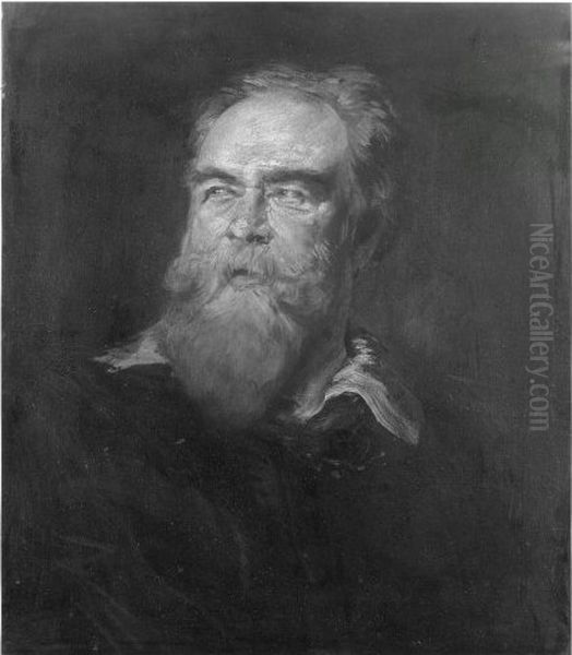 Portr. of a man Oil Painting by Franz von Lenbach