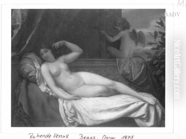 Venus Oil Painting by Oscar Begas