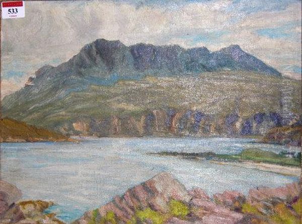 Scottish Lochscene Oil Painting by John Cameron