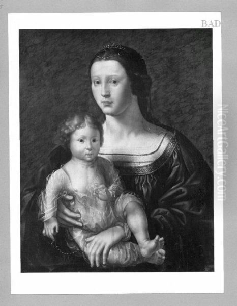 Madonna with child Oil Painting by Jan Gossaert