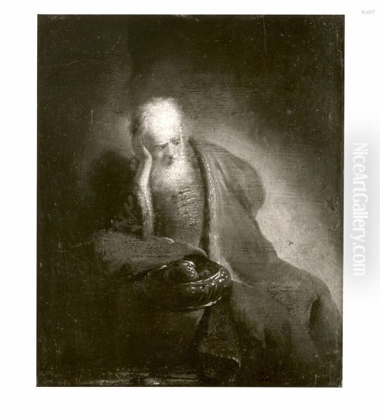 Jeremiah lamenting over Jerusalem Oil Painting by Gerbrand Van Den Eeckhout