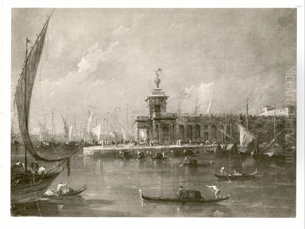 Die Dogana in Venedig Oil Painting by Francesco Guardi