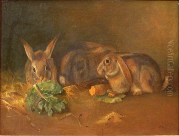 Feeding Time Oil Painting by Mary Cameron