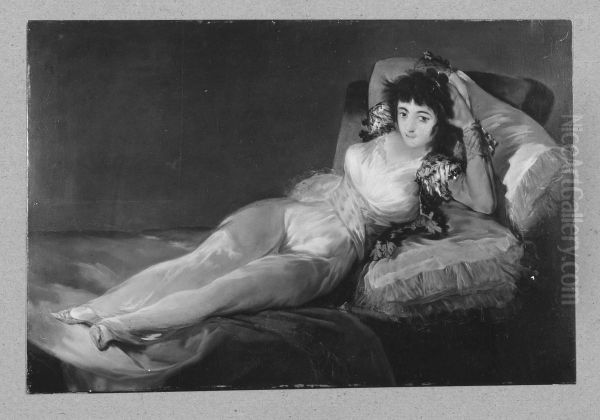 Die bekleidete Maja, erste Studie Oil Painting by Francisco Goya