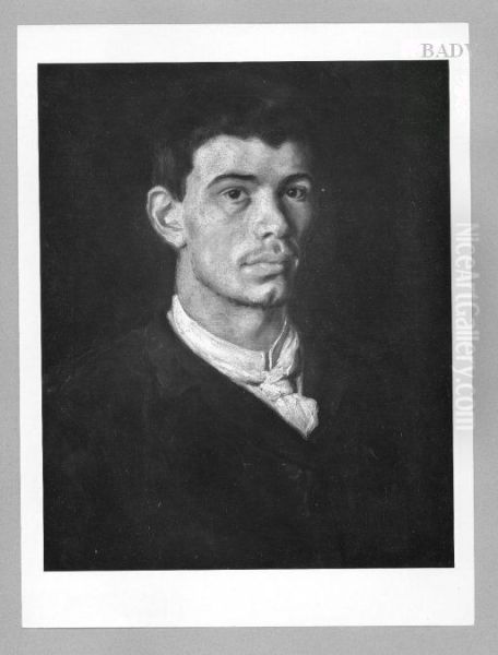 Portrait of a man Oil Painting by Franz Stuck