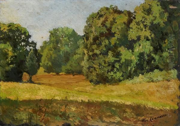 Boscaglia Oil Painting by Michele Cammarano