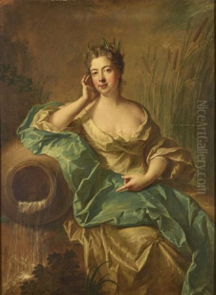 Femme en source Oil Painting by Francois de Troy