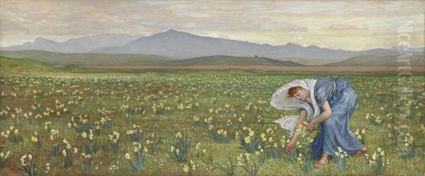 La Primavera Oil Painting by Walter Crane