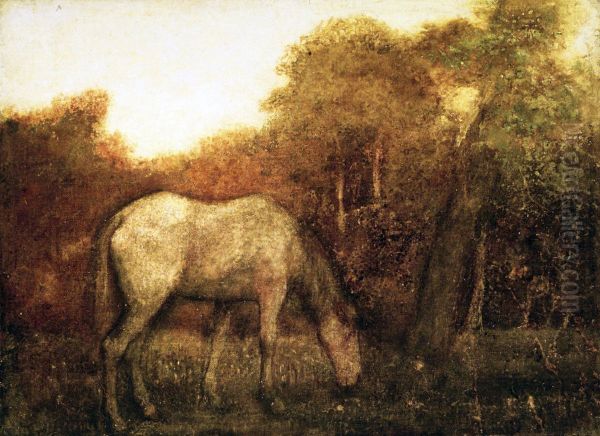 The Grazing Horse Oil Painting by Albert Pinkham Ryder