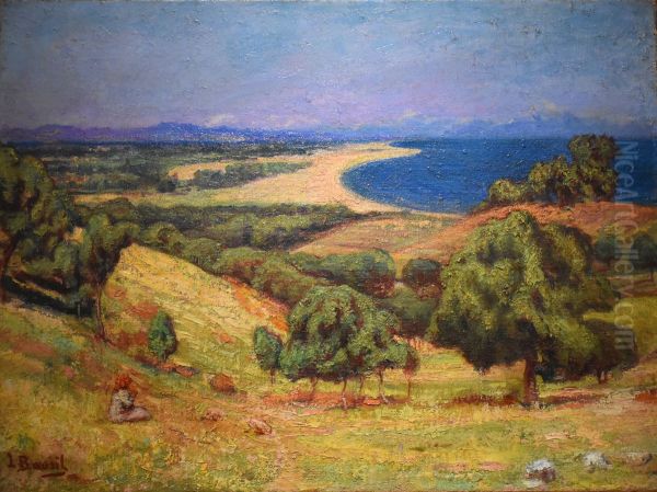 Plage d'Argeles Oil Painting by Louis Bausil