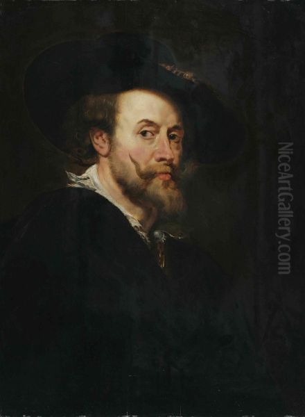 Portrait of Rubens (1577-1640) Oil Painting by Peter Paul Rubens