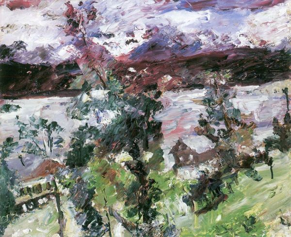 Walchensee, Neuschnee Oil Painting by Lovis Corinth