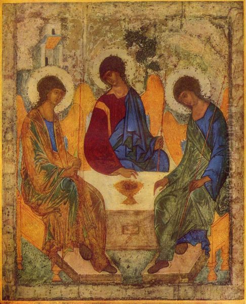 Heilige Dreifaltigkeit Oil Painting by Andrei Rublev