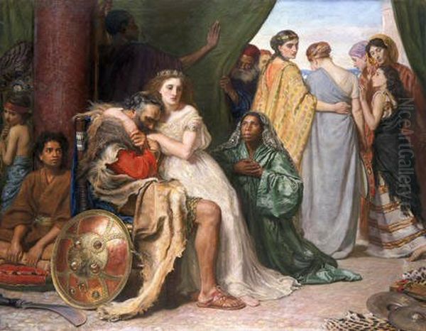 Sacrifice of Jephthah's Daughter Oil Painting by John Everett Millais