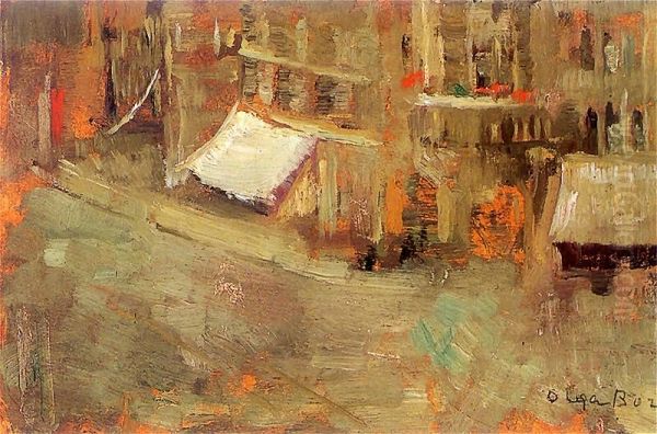 Plac de Ternes w Paryzu Oil Painting by Olga Boznanska