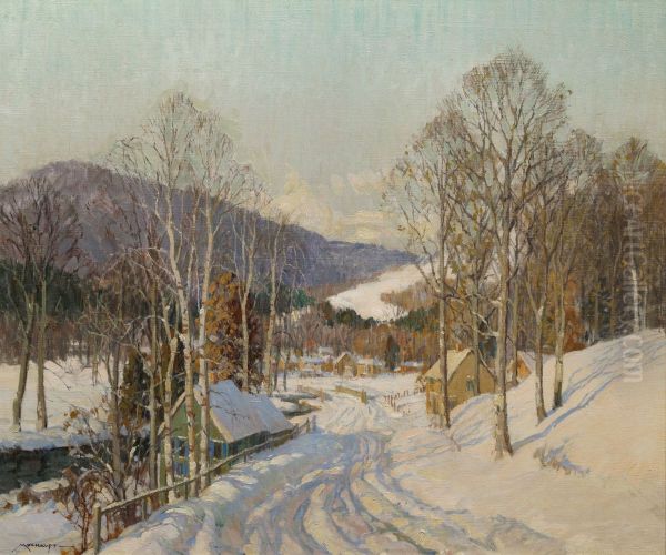 February Morning Oil Painting by Frederick John Mulhaupt