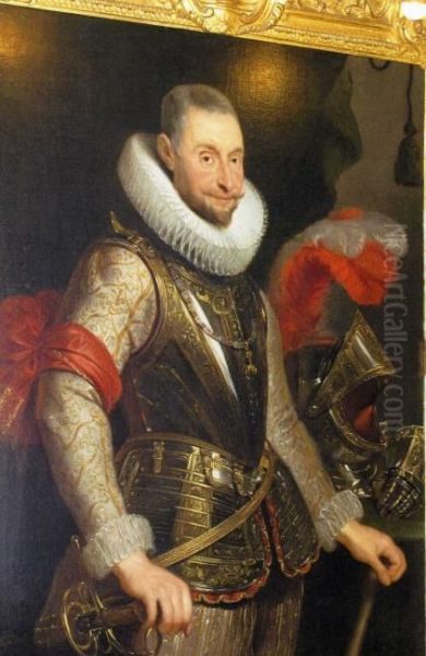 Portrait of Ambrogio Spinola (1569-1630) Oil Painting by Peter Paul Rubens