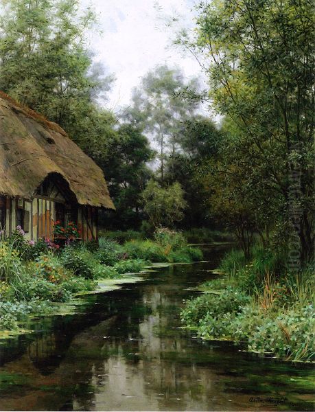 Diane's Cottage, Beaumnt-le-Roger, Normandy Oil Painting by Louis Aston Knight