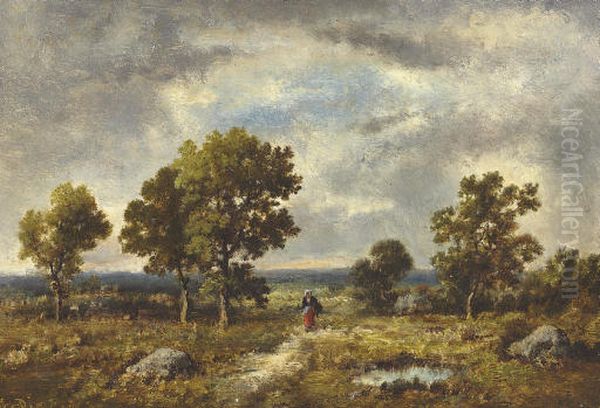 The Forrest of Fontainebleau Oil Painting by Narcisse Virgilio Diaz