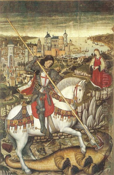 Saint George Oil Painting by Pedro Nisart