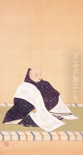 Portrait of Imperial Prince Son'en Oil Painting by Sakai Hoitsu