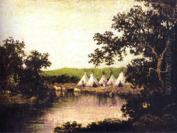 The Encampment Oil Painting by Ralph Albert Blakelock