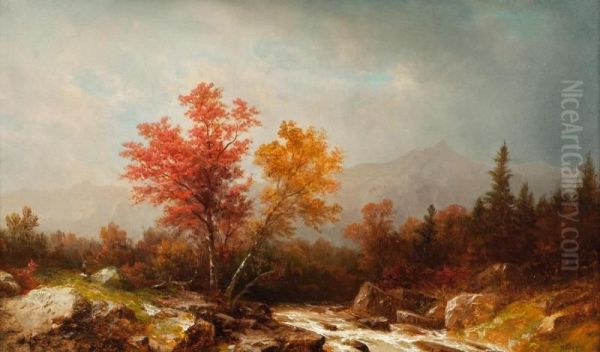 In the White Mountains Oil Painting by John William Casilear