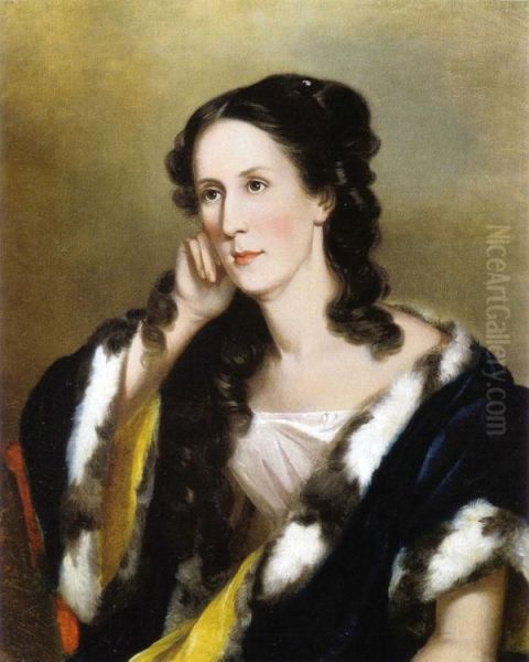 Mrs. Charles Ridgely Carroll (Rebecca Pue) Oil Painting by Sarah Miriam Peale