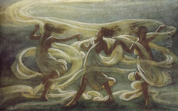 Music Oil Painting by Elihu Vedder