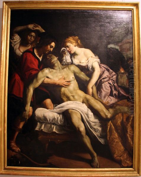 Death of Meleager Oil Painting by Domenico Fiasella