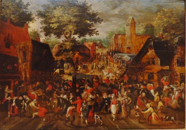 Kermesse Oil Painting by David Vinckboons